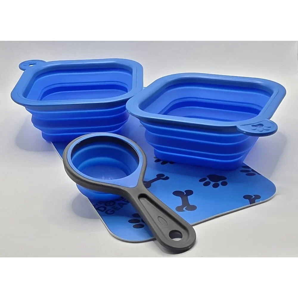Overland Dog Gear Dine Away Kit 7 Pc Sm to Med Dog Pet Travel Essential Mobile